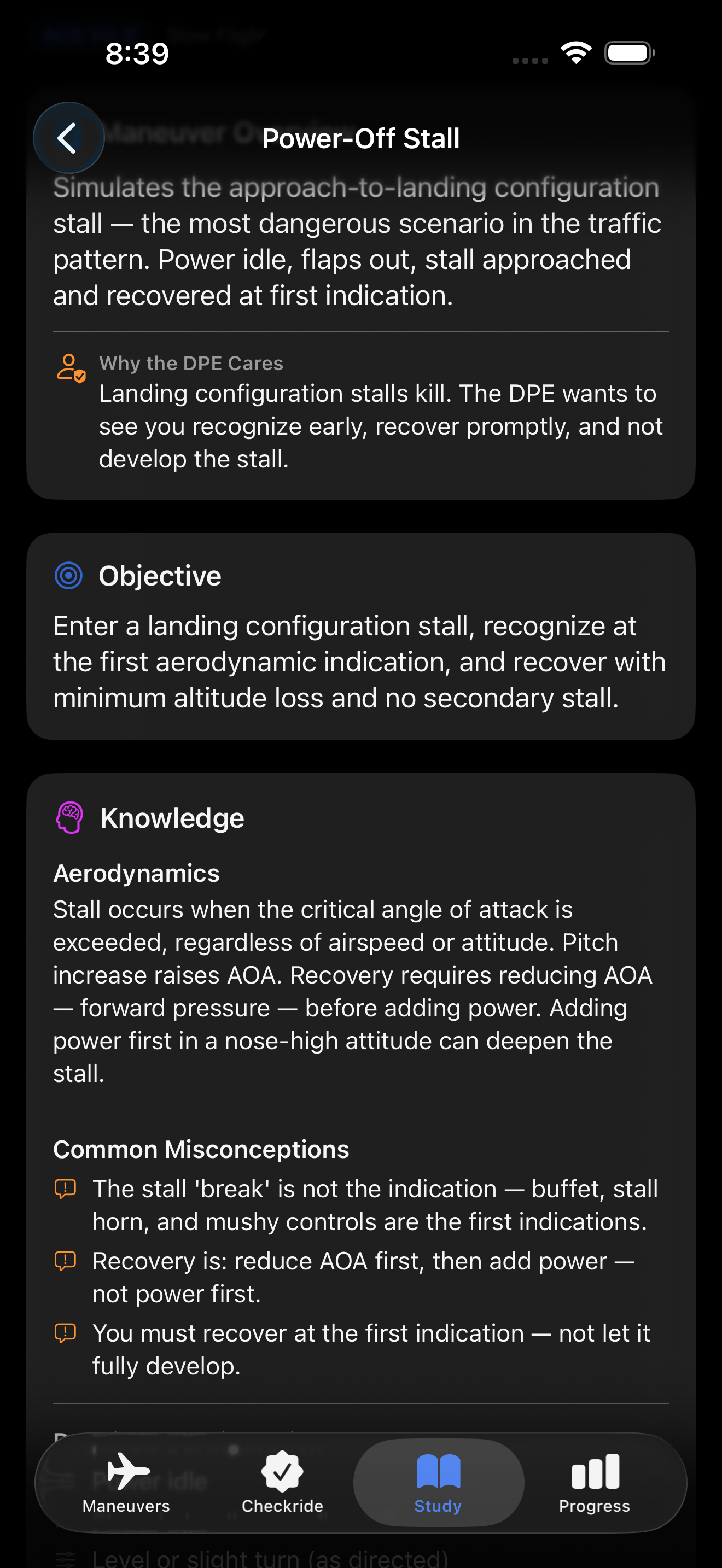Checkride Ready maneuvers list